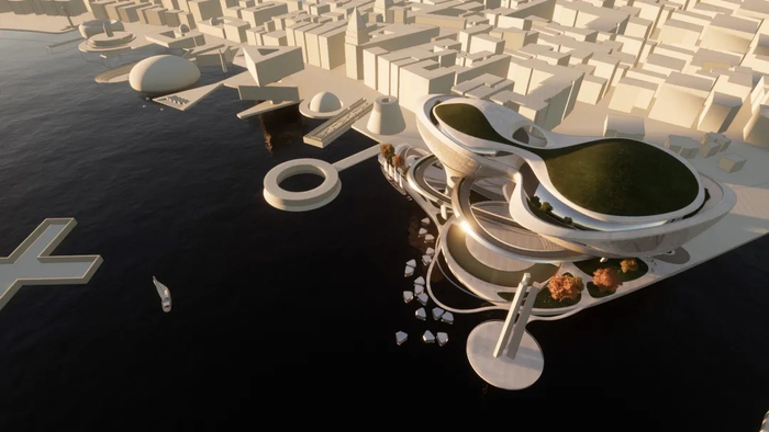 上海外滩音乐厅效果图 张烨建筑事务所 图