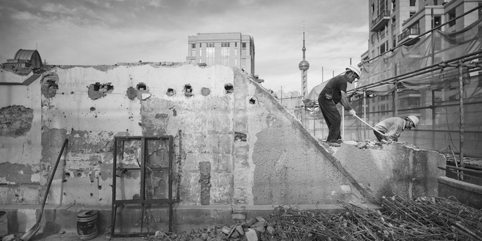 外滩街道的建筑更新。沈忠海，2010