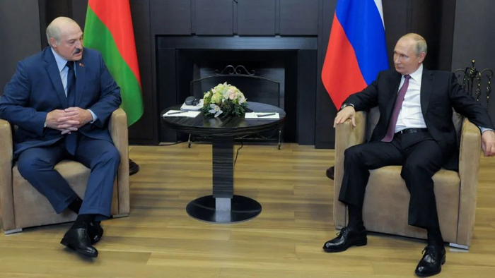 普京和卢卡申科。图源：GJ