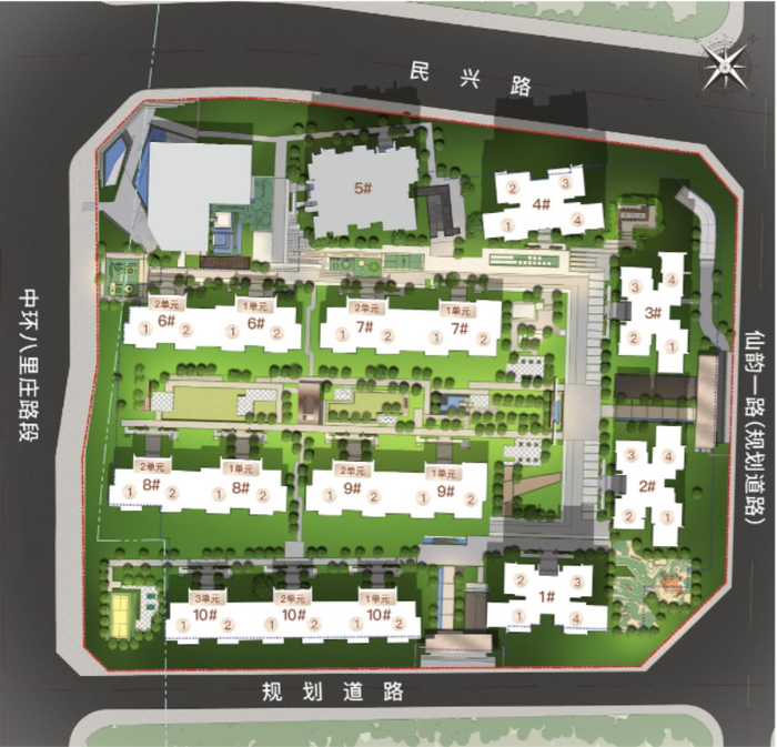 （首钢璟辰里总平图，首钢提供，央广网发）