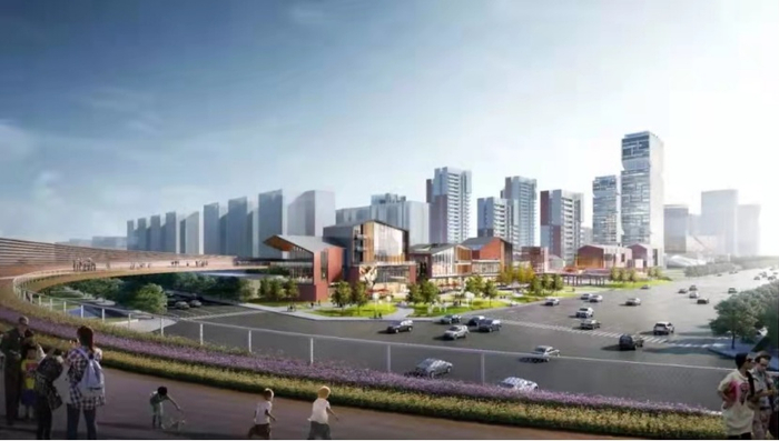 （二八板块规划效果图，首钢提供，央广网发）