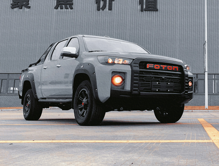 北汽新款大皮卡曝光,外观很霸气,搭载2.0t柴油国六动力