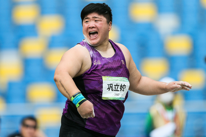 巩立姣开启新一轮集训。