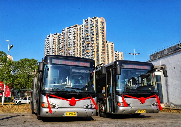 千灯镇C11公交线（央广网发 潘敏俊摄）