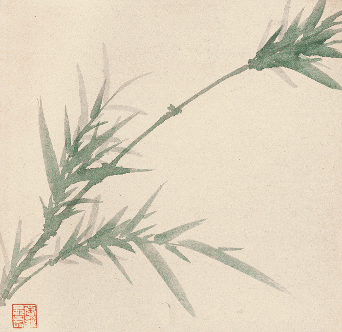 《兰竹册页》 叶恭绰  无年款 纸本设色 北京画院藏