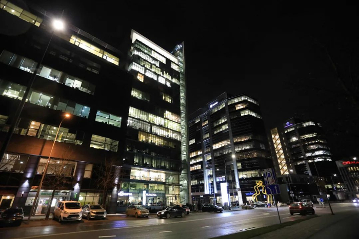 ▲当地时间2021年11月18日，立陶宛维尔纽斯，所谓“驻立陶宛台湾代表处”所在大楼。（人民视觉）