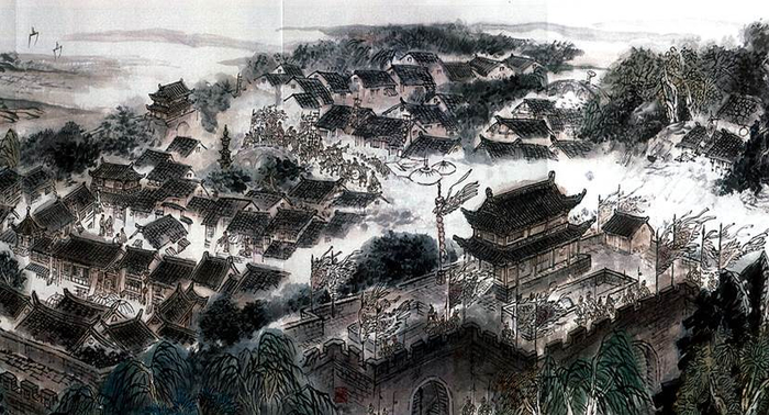 （《古运回望图》苏州段运河，企业供图，央广网发）