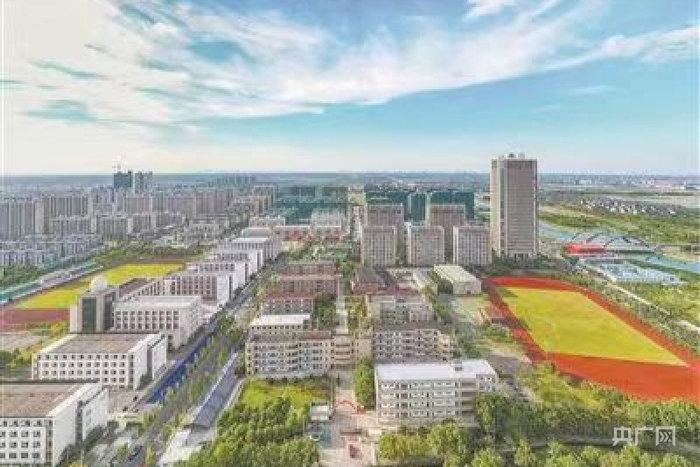 泗门镇北部新城鸟瞰图。央广网发 通讯员王挺摄