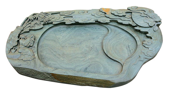 洮河石砚，过去一直都是皇室文豪、富商巨贾才拥有的宝贝。    视觉中国 图