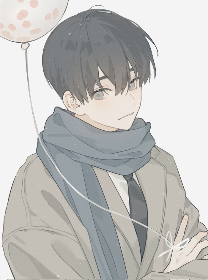 画师sanft最近又更新了几张小清新画风的男生们