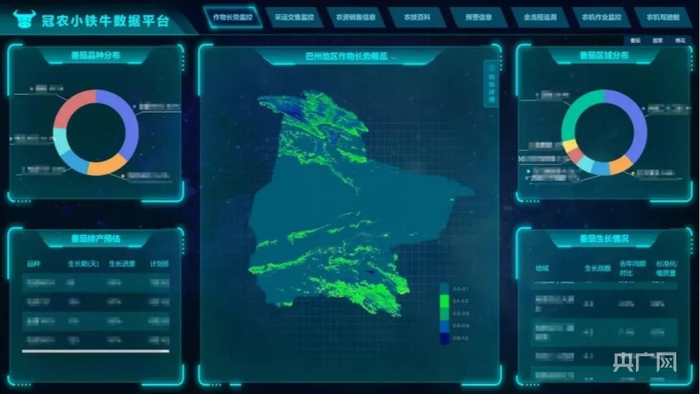 种植户从“小铁牛”数字农业乡村振兴服务平台查看农作物生长情况。央广网发