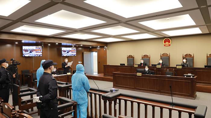 庭审照片 本文图片均为 上海市静安区人民检察院 供图