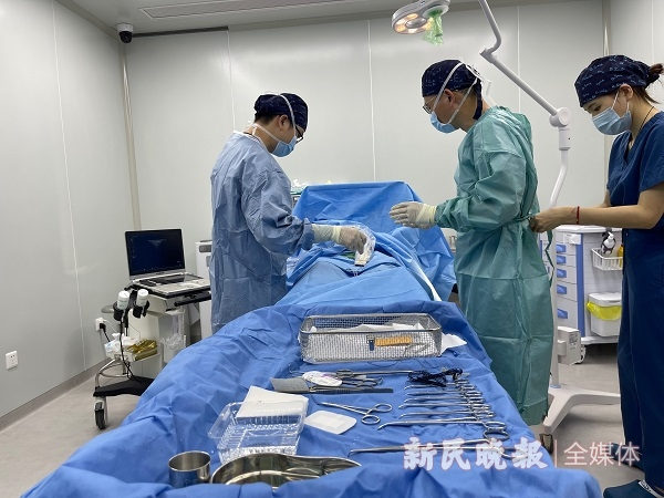 图说：CHIVA手术  左妍 摄（下同）