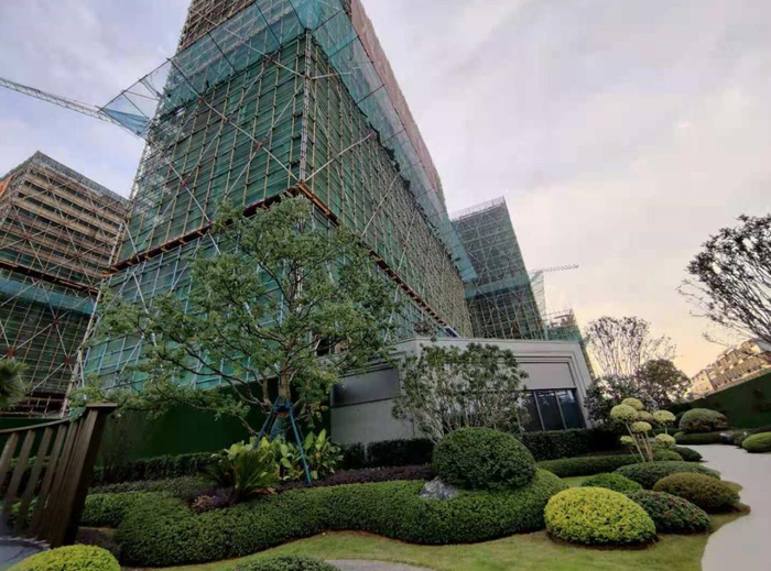 △义乌某新盘二期 （时代周报记者摄）