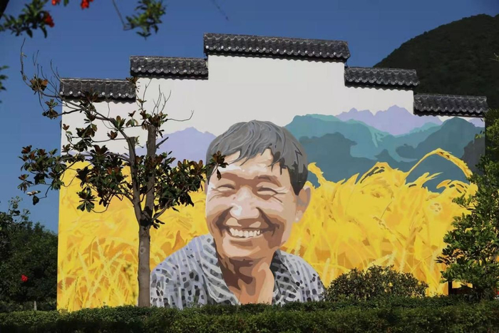 蔡家坡村文化墙（央广网发 资料图）