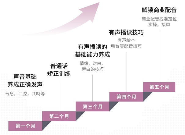 （梨花声音研修院阶梯式课程架构，企业供图，央广网发）
