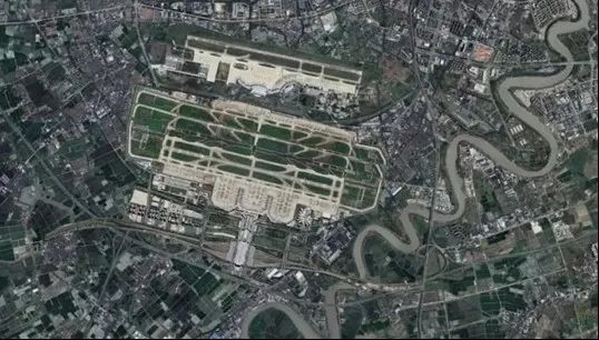 ✧网友ps虹桥枢纽放置机场南示意图（具体以官方发布为准）