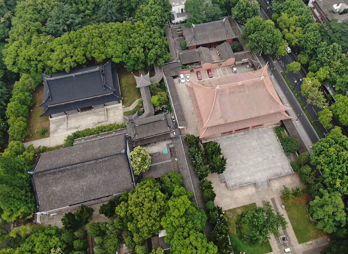 俯瞰苏州文庙。&nbsp; &nbsp; 视觉中国 图