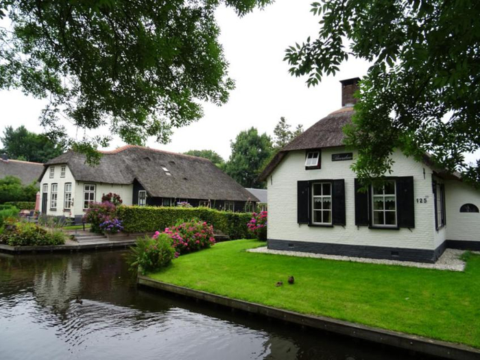 荷兰羊角村的民居