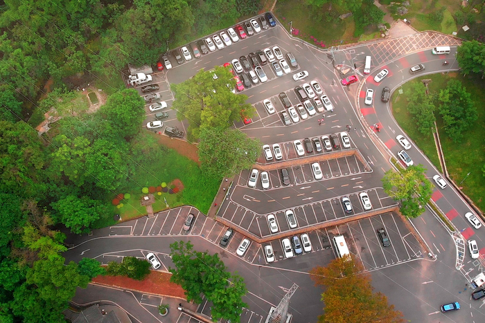 新增停车位（央广网发 重庆市停车管理事务中心供图）