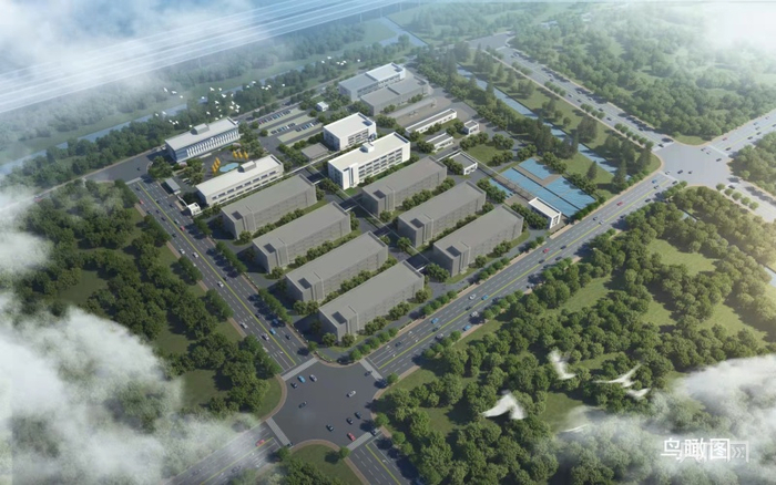 项目鸟瞰图（央广网发  中建安装集团供图）