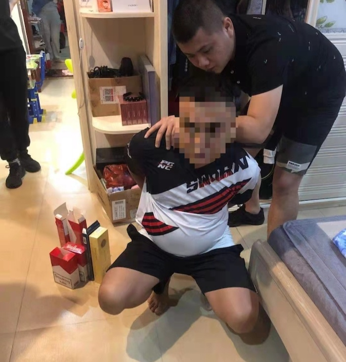 抓捕现场 央广网发 琼海市公安局 供图