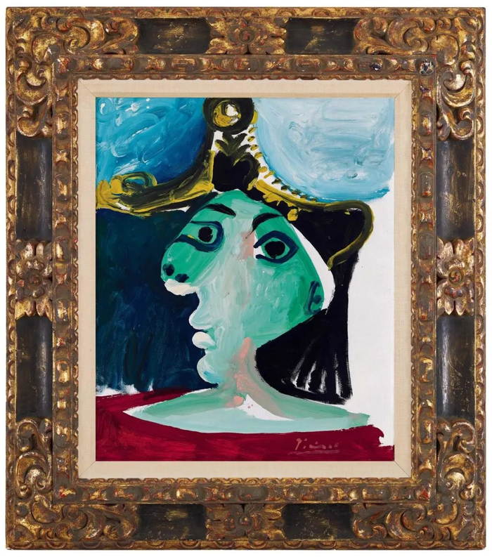 巴勃罗·毕加索 《戴帽子的女人》