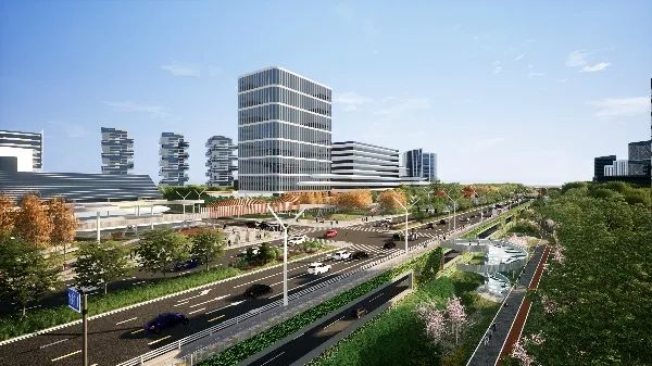 辅路上盖效果图 图：重庆高新区微讯