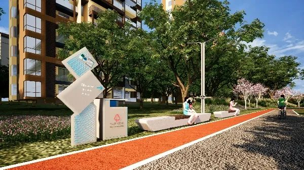 科学大道标识系统效果图 图：重庆高新区微讯