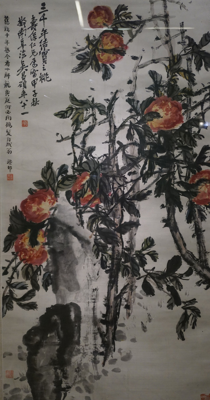 吴昌硕《寿桃图》