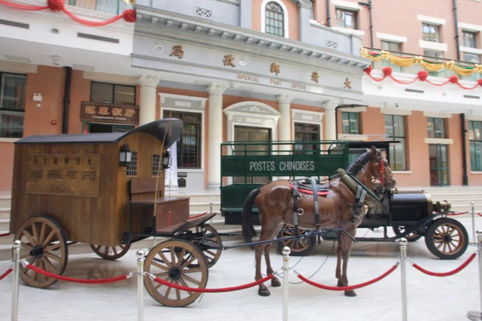 ▲邮政博物馆一楼展区