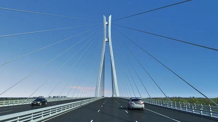 中山段横门西特大桥效果图