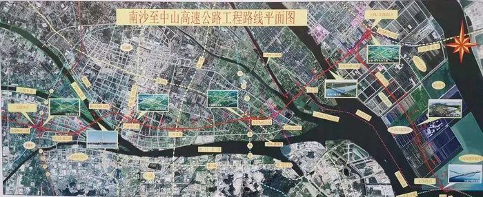 南中高速路线平面图