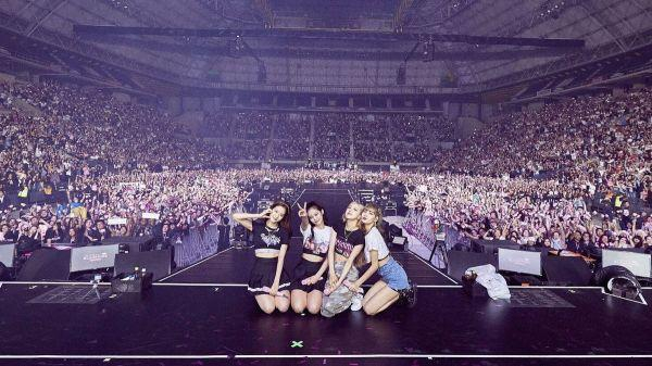 资料图片：Blackpink在西班牙巴塞罗那举行的演唱会现场