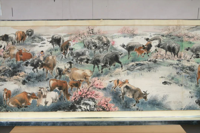 《桃林百牛图卷》。重庆中国三峡博物馆供图