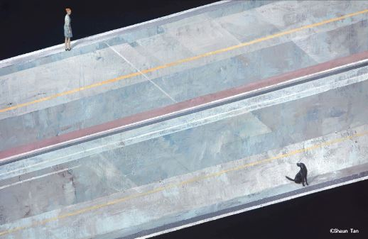 《内城故事》插图：狗这一篇使用了13张插图，图片与文字形成相互呼应与阐释的氛围，共同完成了故事的讲述。