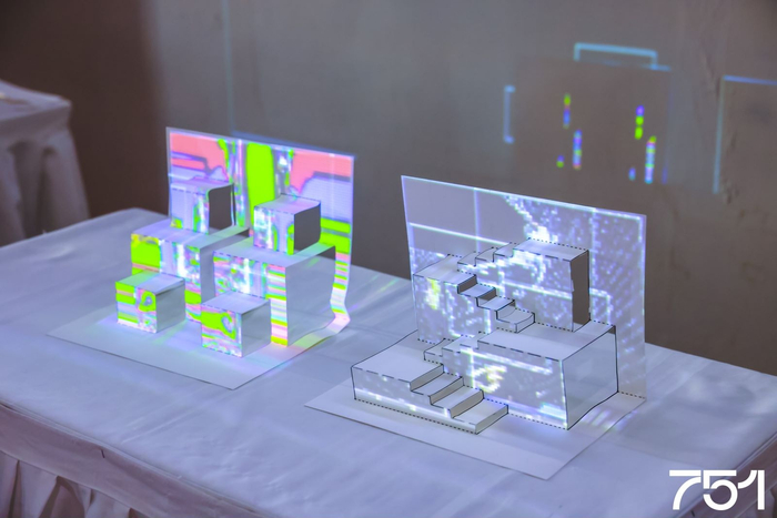 3D光雕投影工作坊作品展示（751园区供图，央广网发）