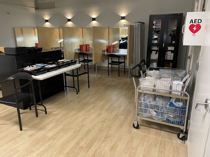 纽约市卫生局在推特上公布的注射中心内景