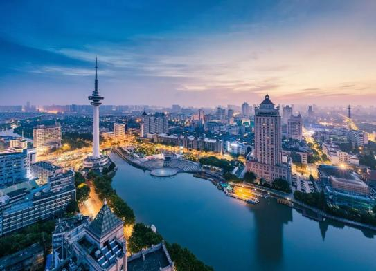 南通濠河风景区晨曦