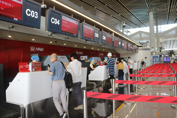 值机柜台&nbsp; 图片来源：海南航空