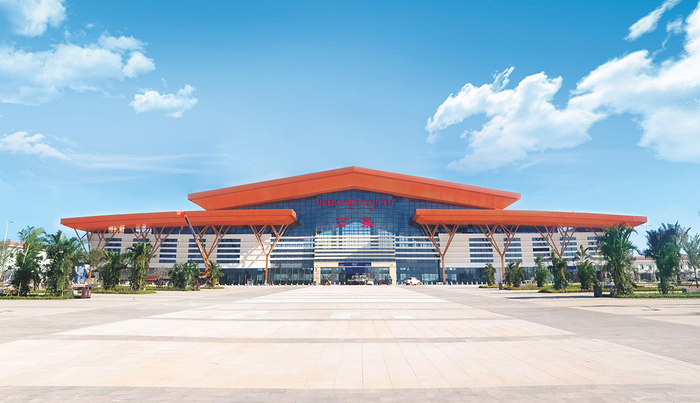 中老铁路万象站。国铁集团宣传部提供，杨永全/摄