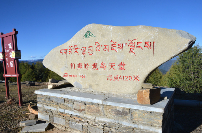 帕姆岭观鸟天堂石碑