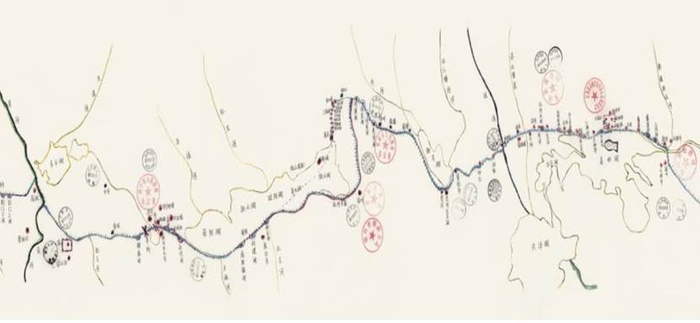 《重游运河图》部分节选二（企业供图，央广网发）