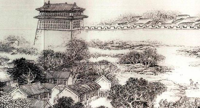    图为《京门九衢图》分段画卷——宣武门篇鉴赏（企业供图，央广网发）