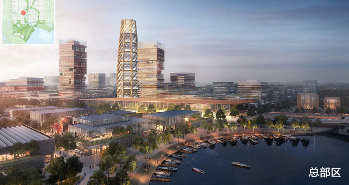 ▲雄安新区启动区总部区示意图。图/中国雄安官网&nbsp;