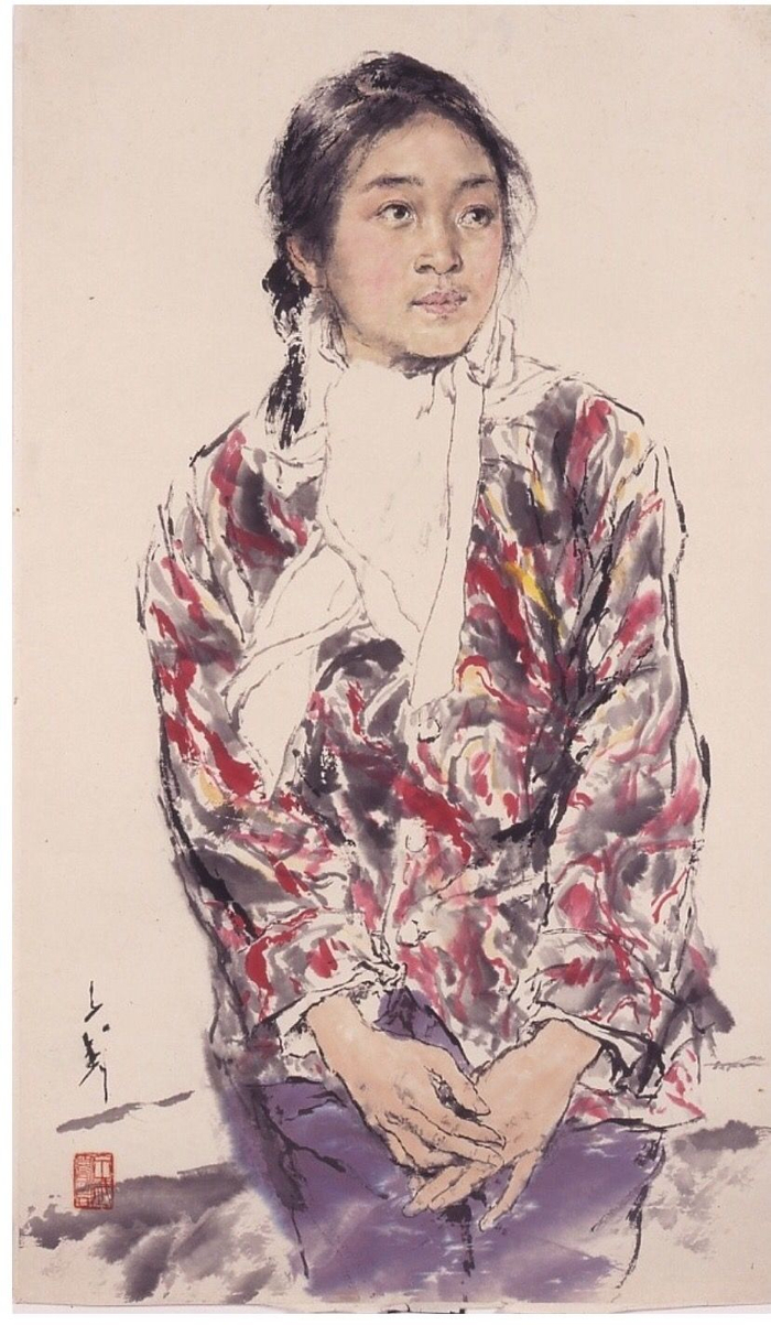 王子武给女儿王小燕的画像