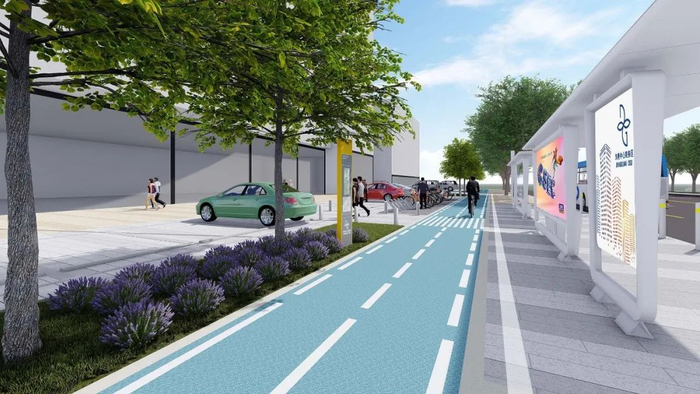 ▲东莞大道品质提升工程规划图（体育路）