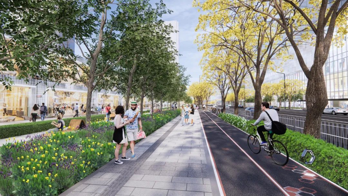 ▲东莞国际商务区市政配套设施效果图