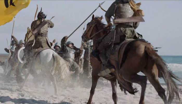 图曼率领马穆鲁克伏击葡萄牙人的场面