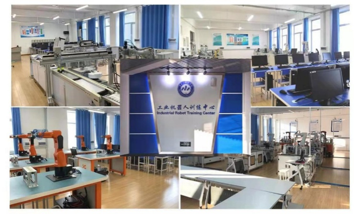 工业机器人训练中心。黑龙江职业学院 供图